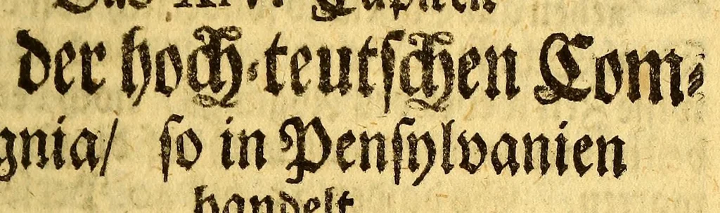 An illustration from Umständige geographische Beschreibung der zu allerletzt erfundenen Provintz Pensylvaniae, : in denen End-Gräntzen Americae in der West-Welt gelegen,, 1700, leaf 53