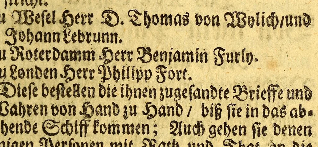 An illustration from Umständige geographische Beschreibung der zu allerletzt erfundenen Provintz Pensylvaniae, : in denen End-Gräntzen Americae in der West-Welt gelegen,, 1700, leaf 53