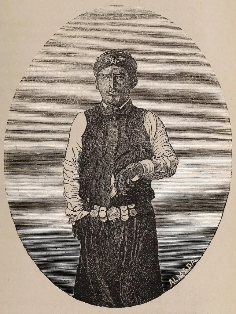 An illustration from Una excursión a los indios ranqueles, 1870, leaf 155