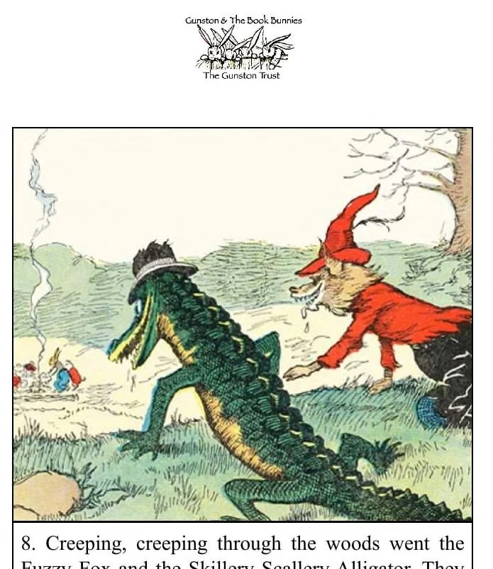 An illustration from UNCLE WIGGILY AND THE ALLIGATOR-Bk26- By Howard Garis Gunston Classics, 1919, leaf 12
