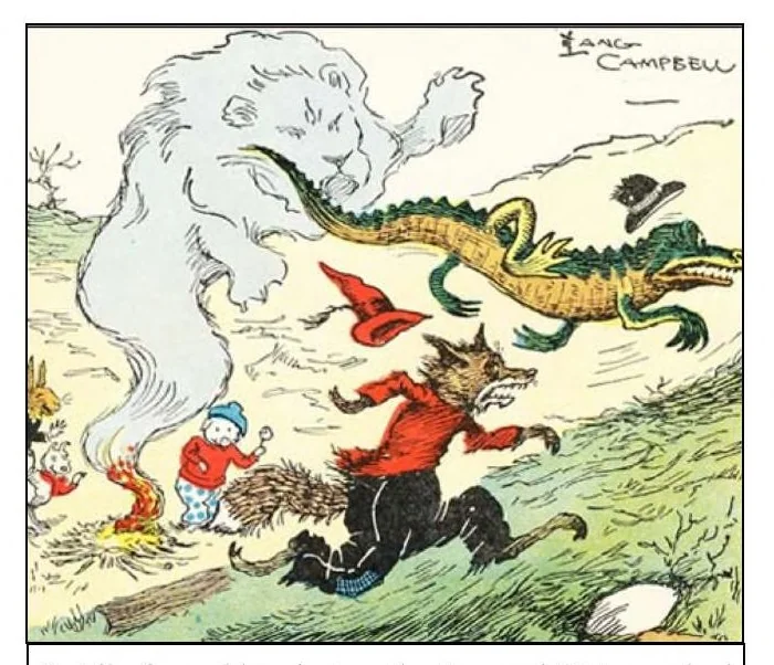 An illustration from UNCLE WIGGILY AND THE ALLIGATOR-Bk26- By Howard Garis Gunston Classics, 1919, leaf 13