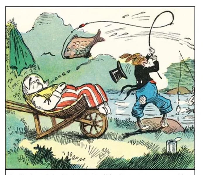An illustration from UNCLE WIGGILY AND THE ALLIGATOR-Bk26- By Howard Garis Gunston Classics, 1919, leaf 19