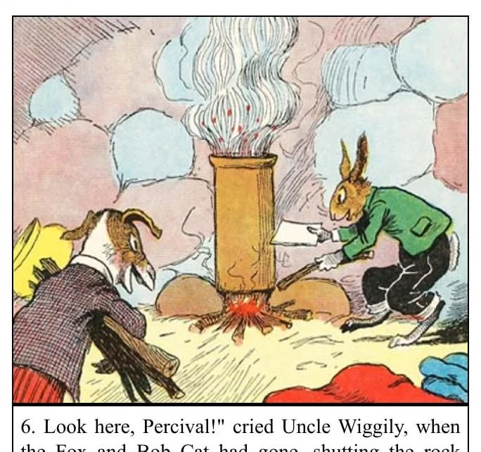 An illustration from UNCLE WIGGILY AND THE ALLIGATOR-Bk26- By Howard Garis Gunston Classics, 1919, leaf 30