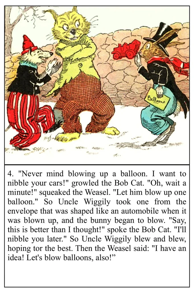 An illustration from UNCLE WIGGILY AND THE TURKEY GOBBLER -Bk24- by HOWARD GARIS - GUNSTON CLASSICS, 1919, leaf 28