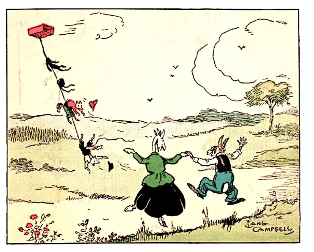An illustration from UNCLE WIGGILY GOES SWIMMING -Bk18-BY HOWARD GARIS-GUNSTON CLASSICS, 1919, leaf 33