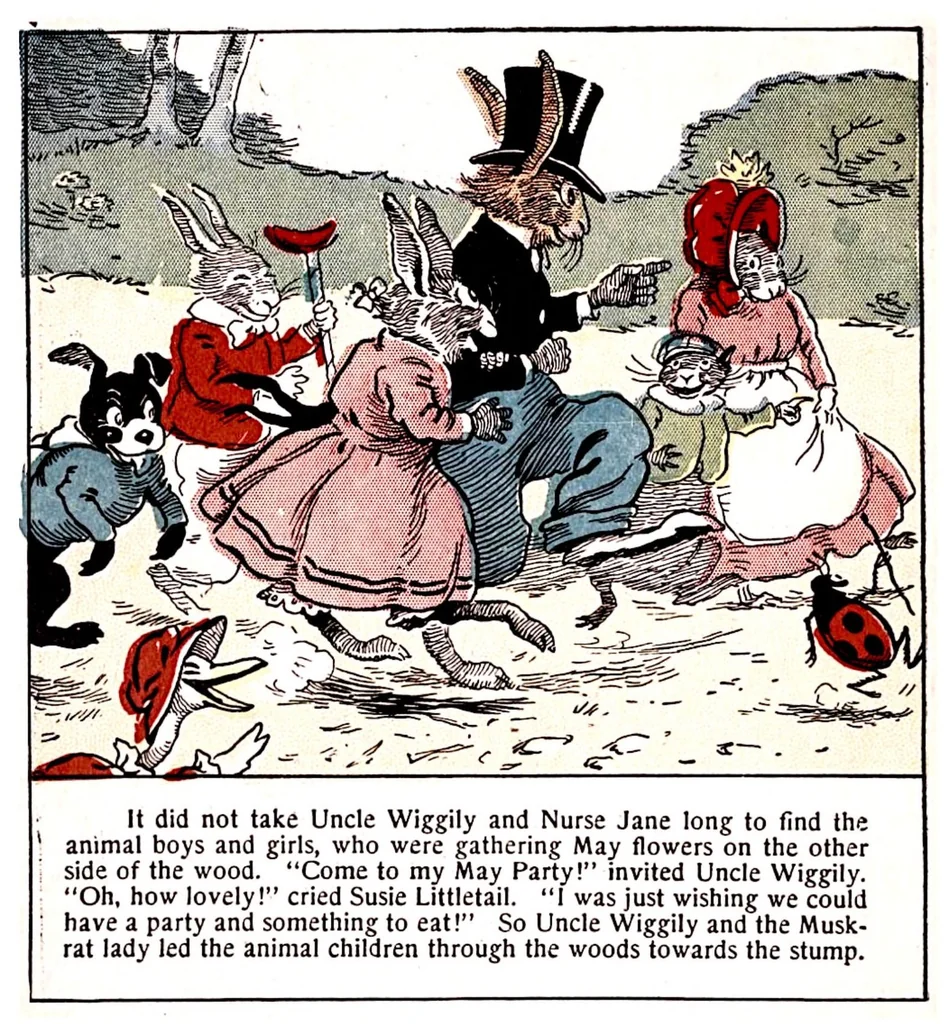 An illustration from UNCLE WIGGILY INDIAN HUNTER - Bk10 - HOWARD GARIS - GUNSTON CLASSICS, 1920, leaf 19