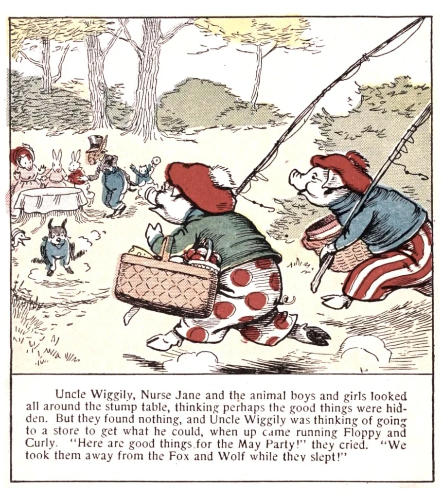 An illustration from UNCLE WIGGILY INDIAN HUNTER - Bk10 - HOWARD GARIS - GUNSTON CLASSICS, 1920, leaf 23
