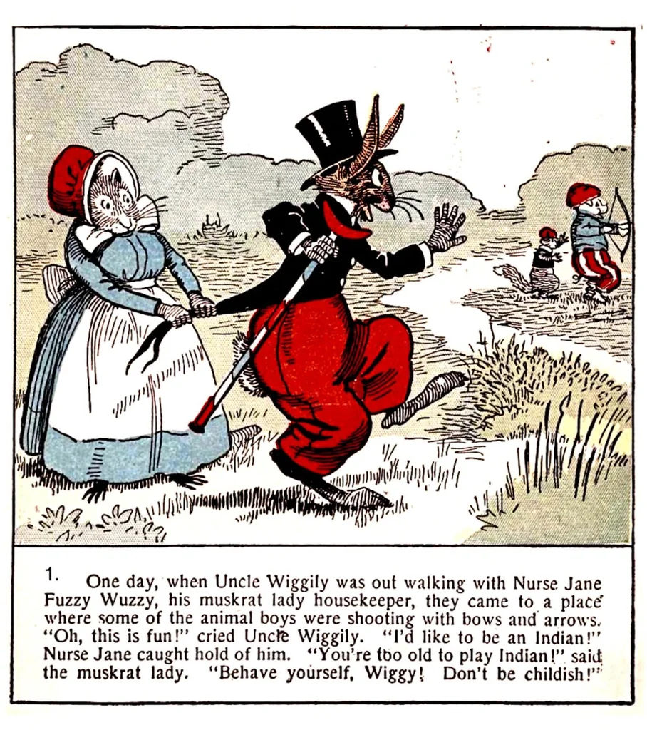 An illustration from UNCLE WIGGILY INDIAN HUNTER - Bk10 - HOWARD GARIS - GUNSTON CLASSICS, 1920, leaf 6