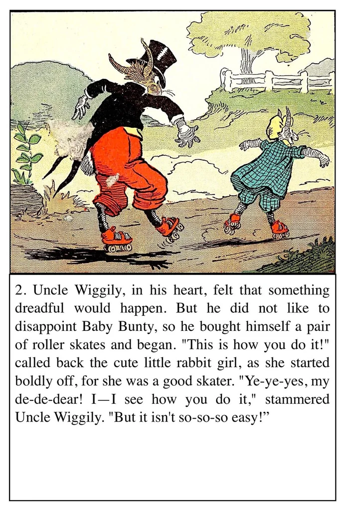 An illustration from UNCLE WIGGILY ON ROLLER SKATES -Bk17-By HOWARD GARIS - GUNSTON CLASSICS, 1919, leaf 6