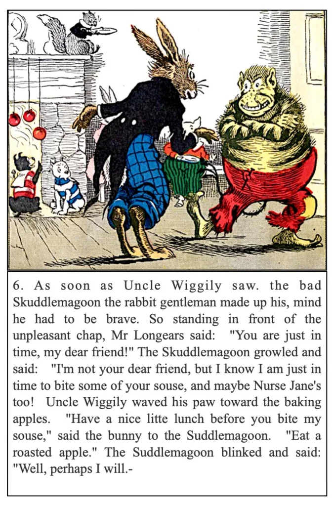 An illustration from UNCLE WIGGILY' S APPLE ROAST-Bk4- By HOWARD GARIS GUNSTON CLASSICS., 1919, leaf 10