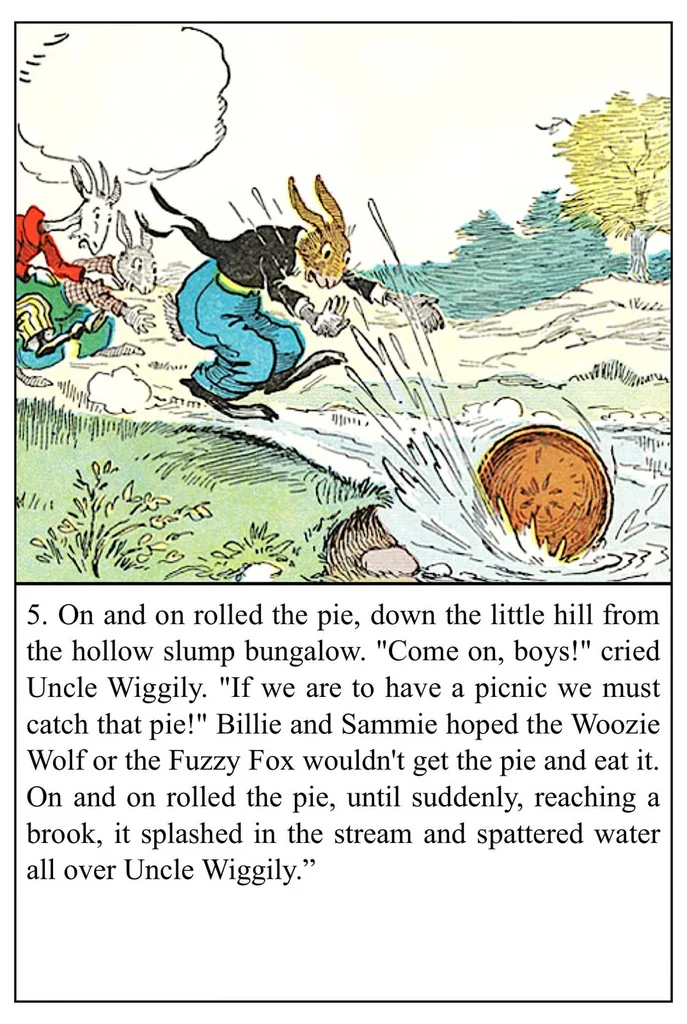 An illustration from UNCLE WIGGILY' S EMPTY WATCH-Bk21- - By HOWARD GARIS GUNSTON CLASSICS, 1919, leaf 19