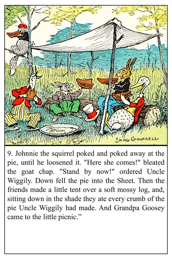 An illustration from UNCLE WIGGILY' S EMPTY WATCH-Bk21- - By HOWARD GARIS GUNSTON CLASSICS, 1919, leaf 23