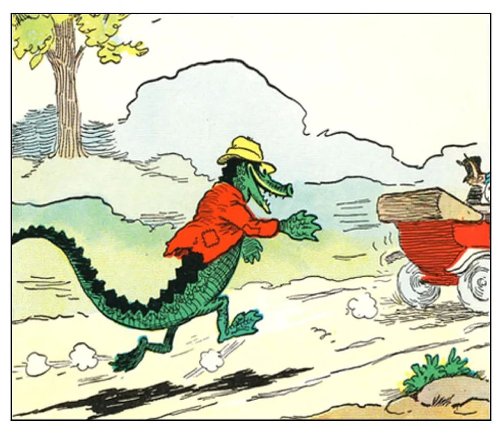 An illustration from UNCLE WIGGILY' S FUNNY AUTO - BK16- By HOWARD GARIS GUNSTON CLASSICS, 1919, leaf 10