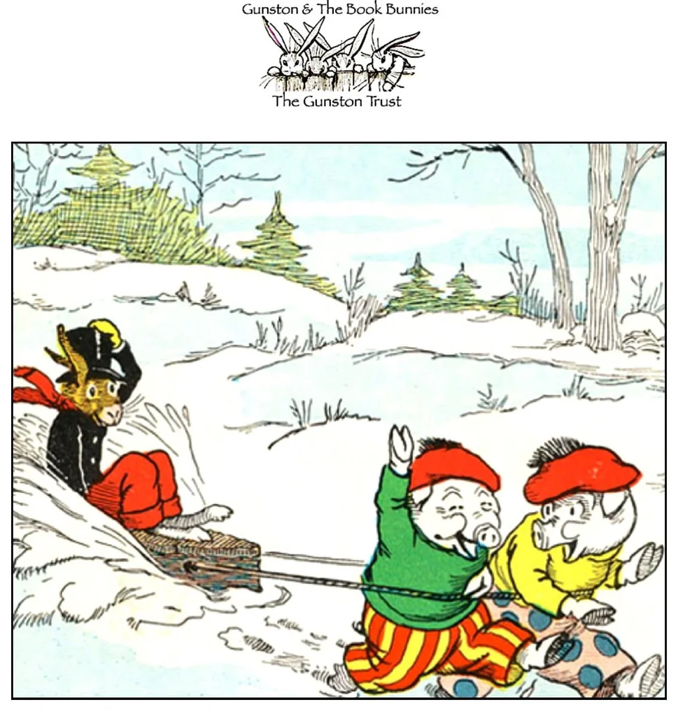 An illustration from UNCLE WIGGILY' S FUNNY AUTO - BK16- By HOWARD GARIS GUNSTON CLASSICS, 1919, leaf 16