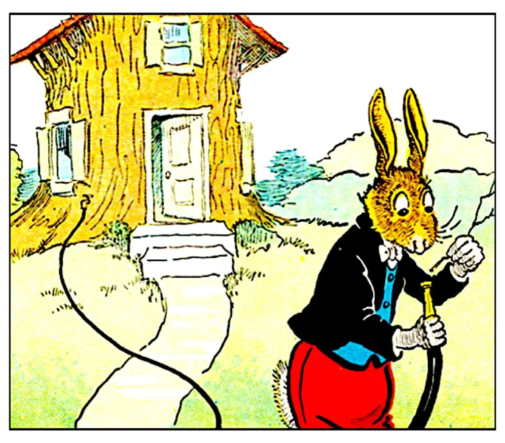 An illustration from UNCLE WIGGILY' S FUNNY AUTO - BK16- By HOWARD GARIS GUNSTON CLASSICS, 1919, leaf 26