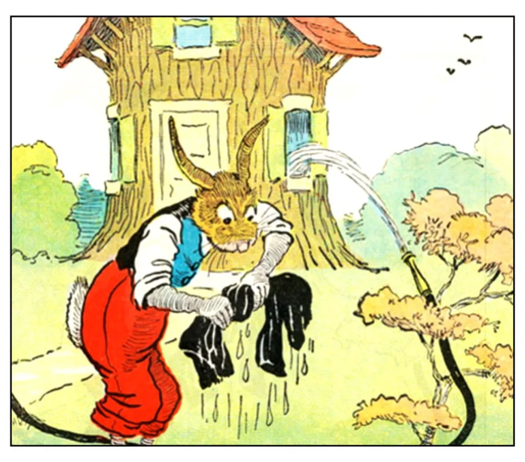 An illustration from UNCLE WIGGILY' S FUNNY AUTO - BK16- By HOWARD GARIS GUNSTON CLASSICS, 1919, leaf 30