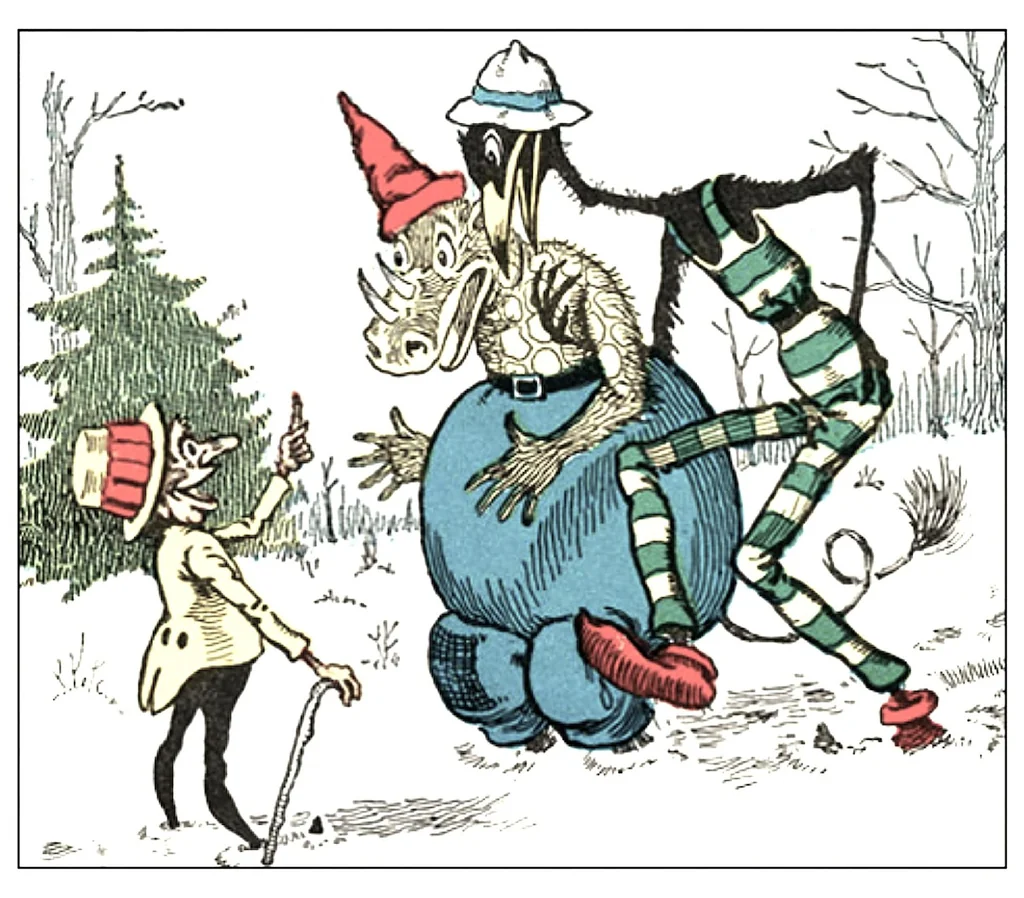 An illustration from UNCLE WIGGILY' S HOLIDAYS -Bk3- By HOWARD R. GARIS GUNSTON CLASSICS, 1919, leaf 19