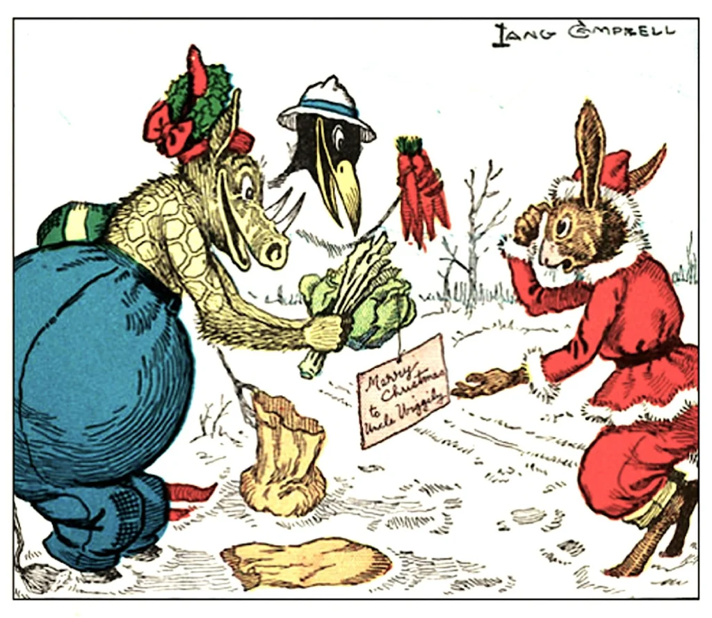 An illustration from UNCLE WIGGILY' S HOLIDAYS -Bk3- By HOWARD R. GARIS GUNSTON CLASSICS, 1919, leaf 23