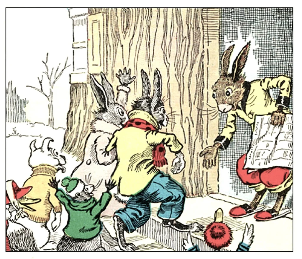 An illustration from UNCLE WIGGILY' S HOLIDAYS -Bk3- By HOWARD R. GARIS GUNSTON CLASSICS, 1919, leaf 25
