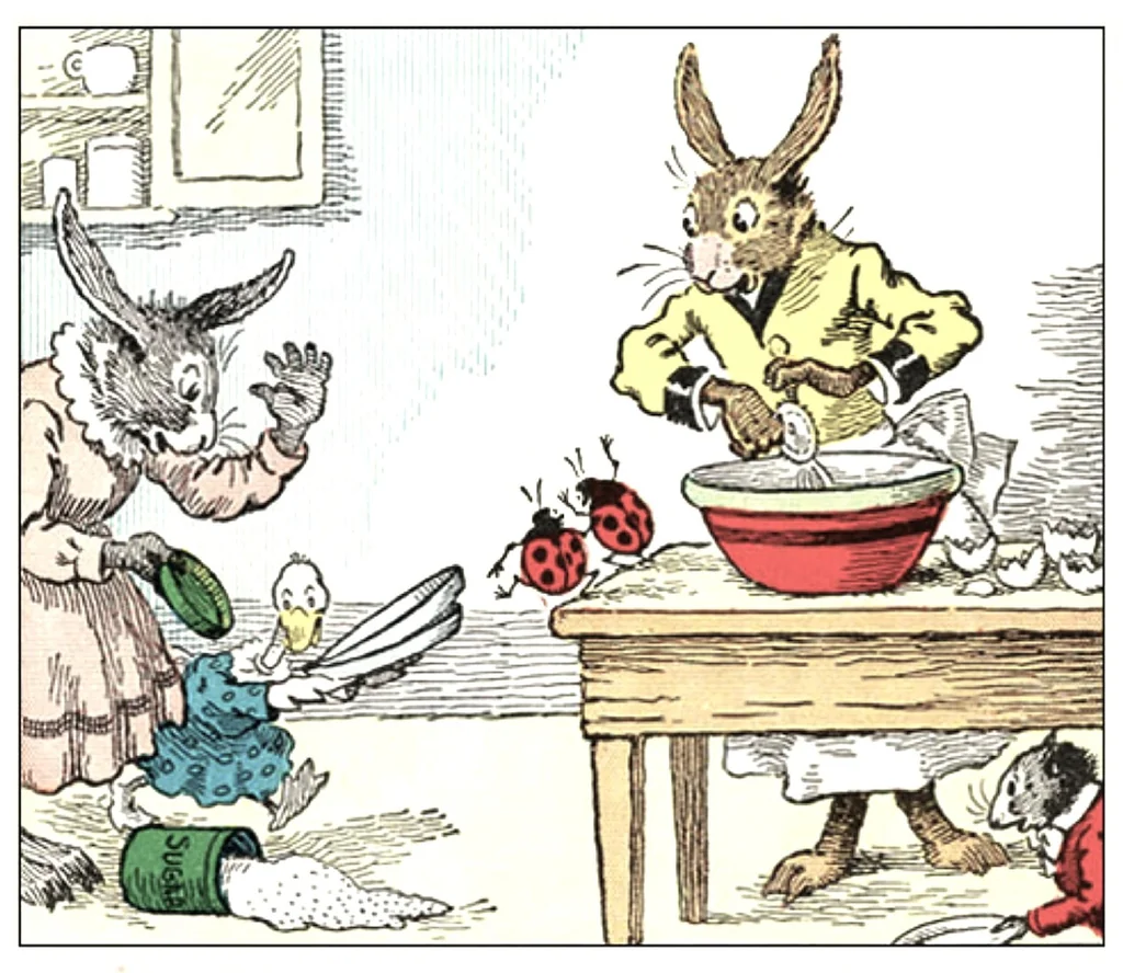 An illustration from UNCLE WIGGILY' S HOLIDAYS -Bk3- By HOWARD R. GARIS GUNSTON CLASSICS, 1919, leaf 27