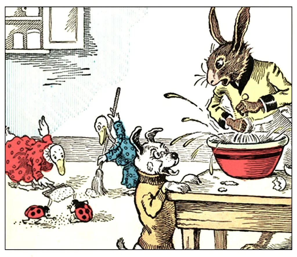 An illustration from UNCLE WIGGILY' S HOLIDAYS -Bk3- By HOWARD R. GARIS GUNSTON CLASSICS, 1919, leaf 28