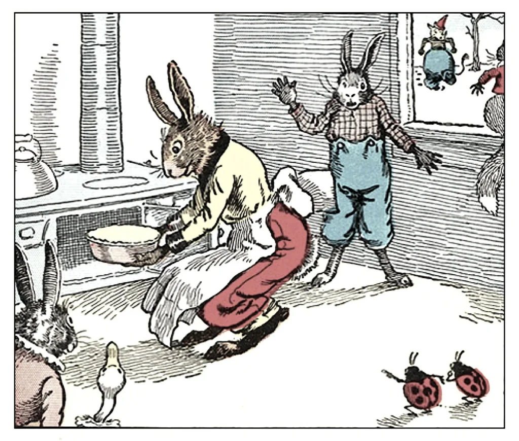 An illustration from UNCLE WIGGILY' S HOLIDAYS -Bk3- By HOWARD R. GARIS GUNSTON CLASSICS, 1919, leaf 30