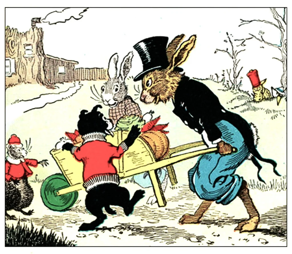 An illustration from UNCLE WIGGILY' S HOLIDAYS -Bk3- By HOWARD R. GARIS GUNSTON CLASSICS, 1919, leaf 8