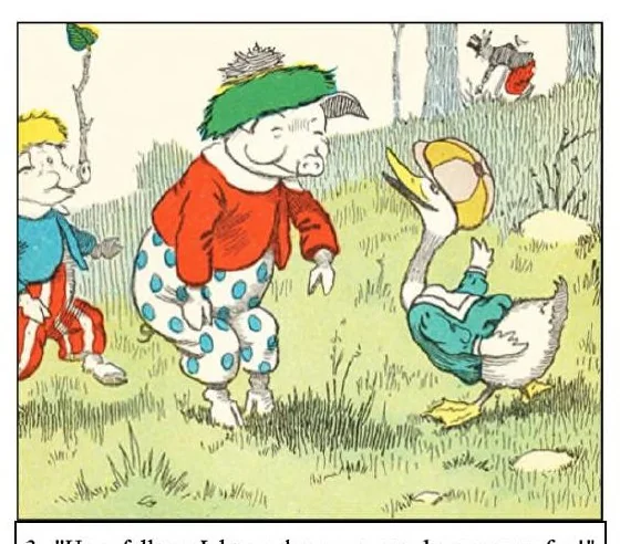 An illustration from UNCLE WIGGILY' S JUNE BUG FRIENDS - Bk7- By HOWARD GARIS - GUNSTON CLASSICS, 1919, leaf 27