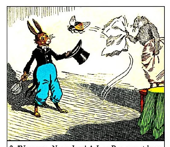 An illustration from UNCLE WIGGILY' S JUNE BUG FRIENDS - Bk7- By HOWARD GARIS - GUNSTON CLASSICS, 1919, leaf 6