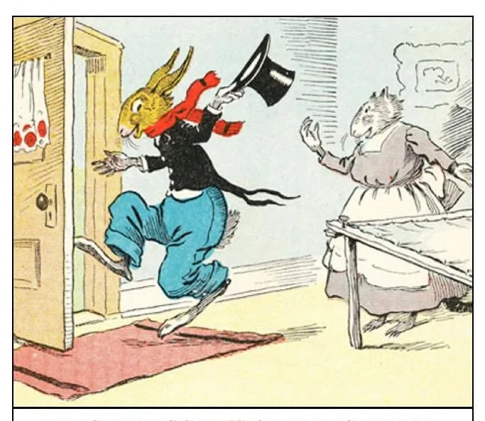 An illustration from UNCLE WIGGILY' S RADIO-Bk22- By HOWARD GARIS - GUNSTON CLASSIC, 1919, leaf 25