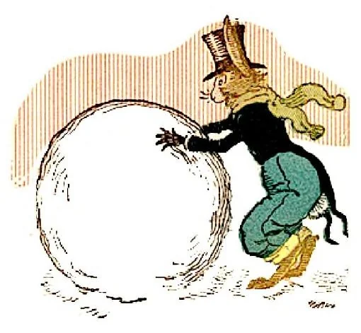 An illustration from UNCLE WIGGILY' S SNOW BALL RIDE-Bk33- By HOWARD GARIS GUNSTON CLASSICS, 1919, leaf 2