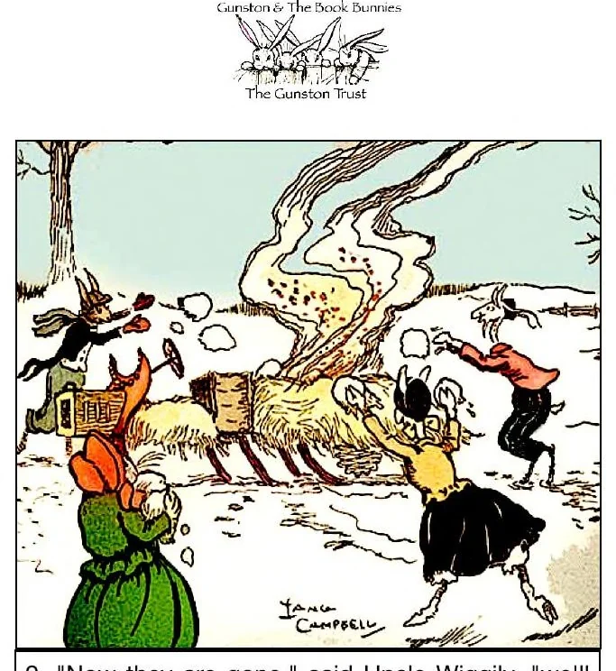 An illustration from UNCLE WIGGILY' S SNOW BALL RIDE-Bk33- By HOWARD GARIS GUNSTON CLASSICS, 1919, leaf 23