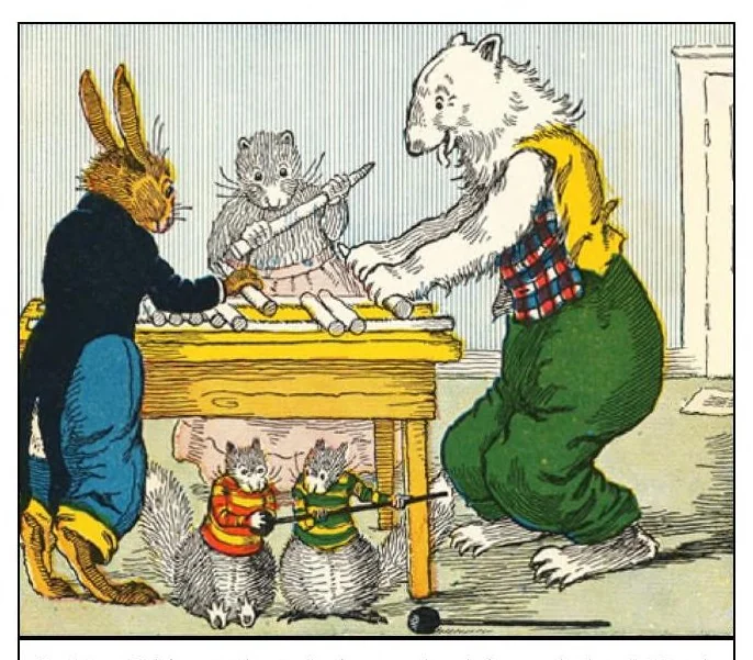 An illustration from UNCLE WIGGILY' S SNOW MAN -Bk 2- By HOWARD GARIS - GUNSTON CLASSICS, 1919, leaf 29