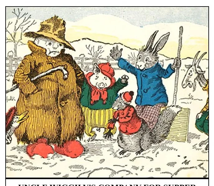 An illustration from UNCLE WIGGILY' S SNOW MAN -Bk 2- By HOWARD GARIS - GUNSTON CLASSICS, 1919, leaf 5