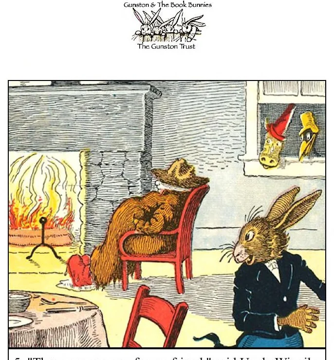 An illustration from UNCLE WIGGILY' S SNOW MAN -Bk 2- By HOWARD GARIS - GUNSTON CLASSICS, 1919, leaf 9