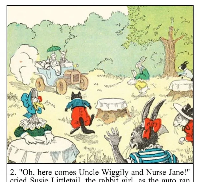 An illustration from UNCLE WIGGILY' S WOODLAND GAMES-Bk12- By HOWARD R. GARIS - GUNSTON CLASSICS, 1919, leaf 16