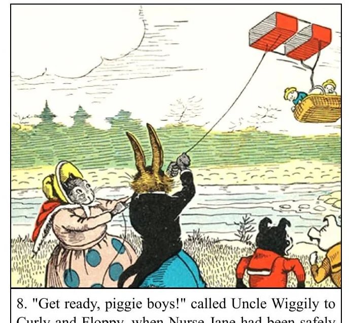 An illustration from UNCLE WIGGILY' S WOODLAND GAMES-Bk12- By HOWARD R. GARIS - GUNSTON CLASSICS, 1919, leaf 32