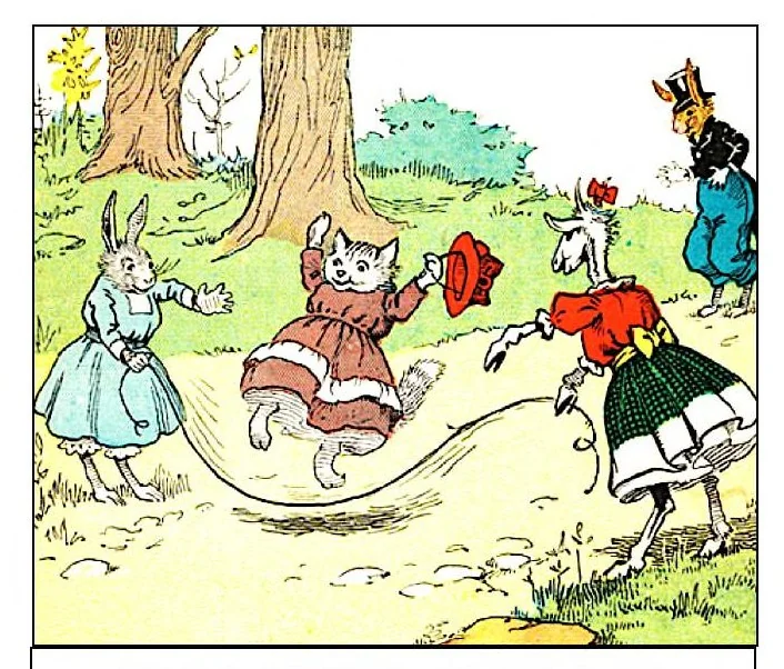 An illustration from UNCLE WIGGILY' S WOODLAND GAMES-Bk12- By HOWARD R. GARIS - GUNSTON CLASSICS, 1919, leaf 5