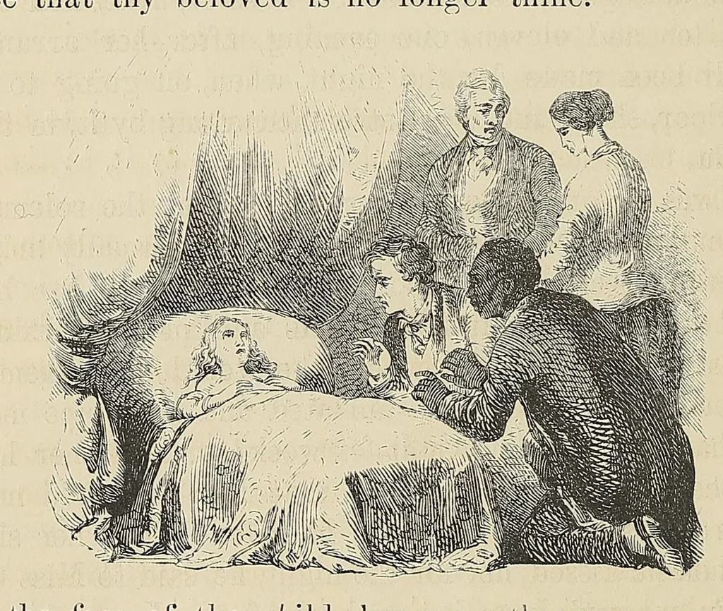 An illustration from Uncle Tom's cabin, or, Life among the lowly, 1853, leaf 382