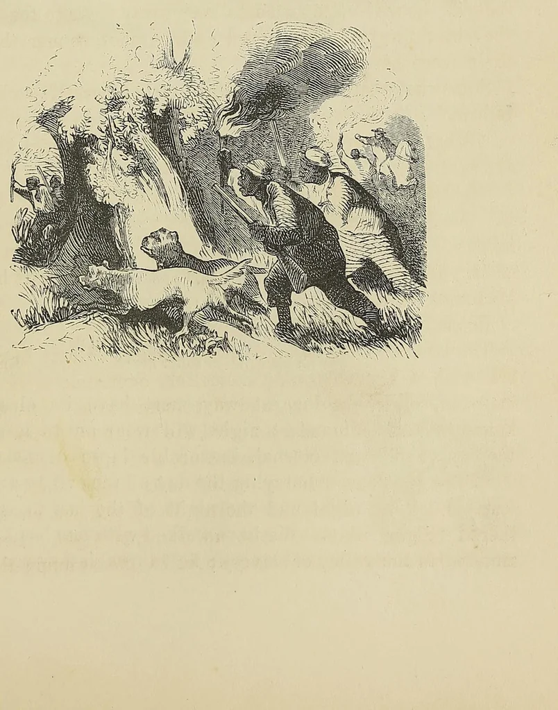 An illustration from Uncle Tom's cabin, or, Life among the lowly, 1853, leaf 521