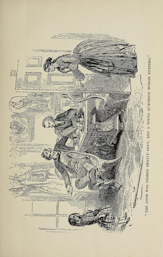 An illustration from Uncle Tom's cabin : a tale of life among the lowly, 1905, leaf 15