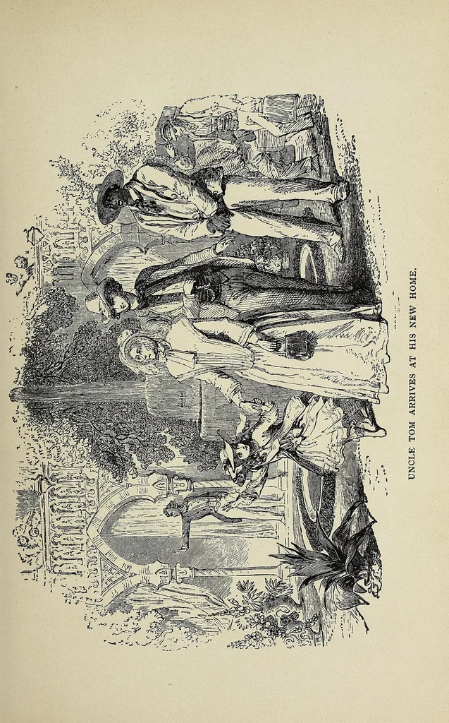 An illustration from Uncle Tom's cabin : a tale of life among the lowly, 1905, leaf 161