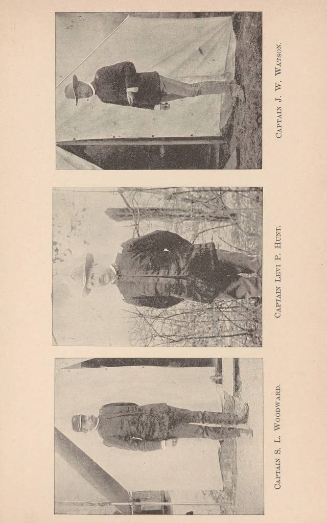 An illustration from Under fire. With the Tenth U.S. cavalry. Being a brief, comprehensive review of the Negro's participation in the wars of the United States. Especially showing the valor and heroism of the Negro soldiers of the Ninth and Tenth cavalries, and the Twenty-fourth and Twenty-fifth infantries of the regular army; as demonstrated in the decisive campaign around Santiago de Cuba, 1898 ... Thrilling episodes interestingly narrated by officers and men. Famous Indian campaigns and their results. A purely military history of the Negro. With introduction by Major-General Joseph Wheeler ... By Herschel V. Cashin ... Charles Alexander ... William T. Anderson ... Arthur M. Brown ... Horace W. Bivins ... illustrated with over one hundred fine engravings from original photographs .., 1899, leaf 307