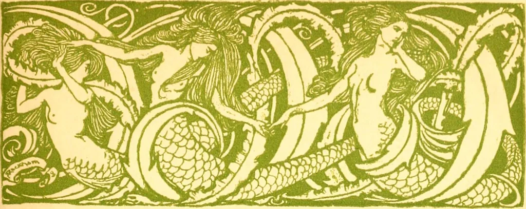 An illustration from Undine, 1909, leaf 12