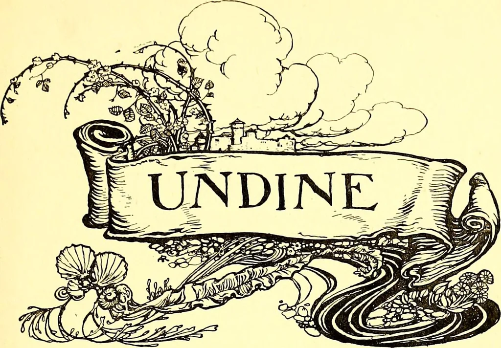 An illustration from Undine, 1909, leaf 20