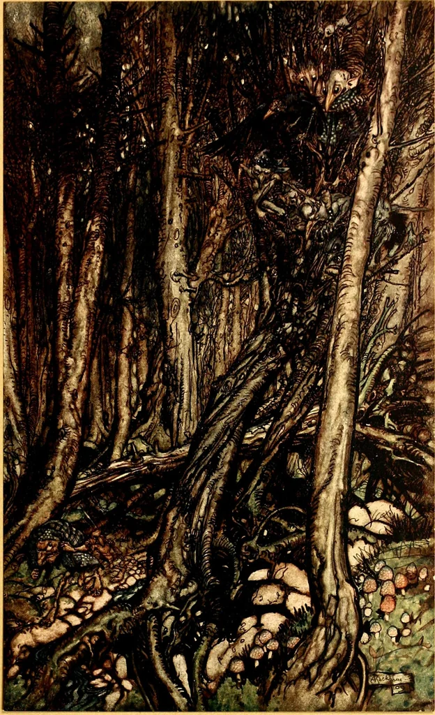 An illustration from Undine, 1909, leaf 24