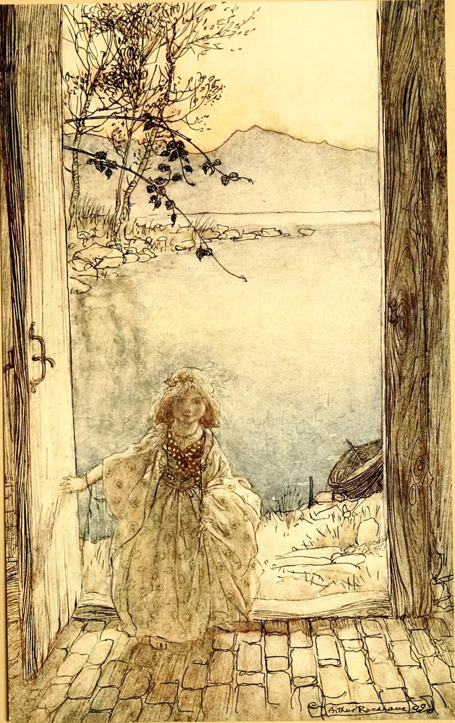 An illustration from Undine, 1909, leaf 40
