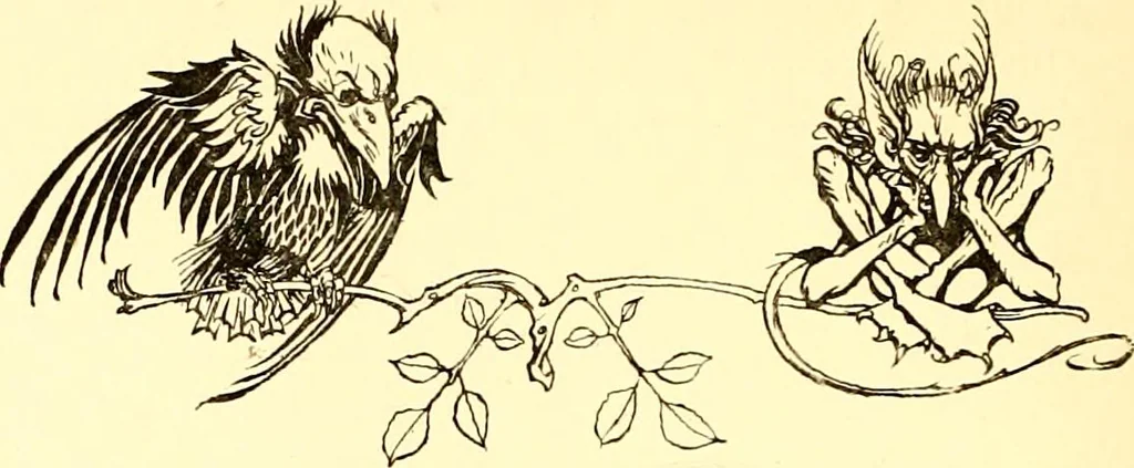 An illustration from Undine, 1909, leaf 99