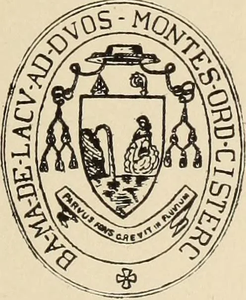 An illustration from Une page nouvelle de l'histoire de la Trappe d'Oka. Election et benediction solennelle du Tres Reverend Pere Dom Pacome Gaboury deuxieme abbe de Notre-Dame du Lac des Deux-Montagnes (24 Octobre-12 Novembre 1913), 1914, leaf 6