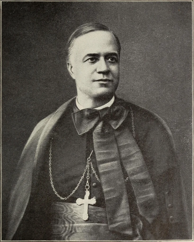 An illustration from Une page nouvelle de l'histoire de la Trappe d'Oka. Election et benediction solennelle du Tres Reverend Pere Dom Pacome Gaboury deuxieme abbe de Notre-Dame du Lac des Deux-Montagnes (24 Octobre-12 Novembre 1913), 1914, leaf 74